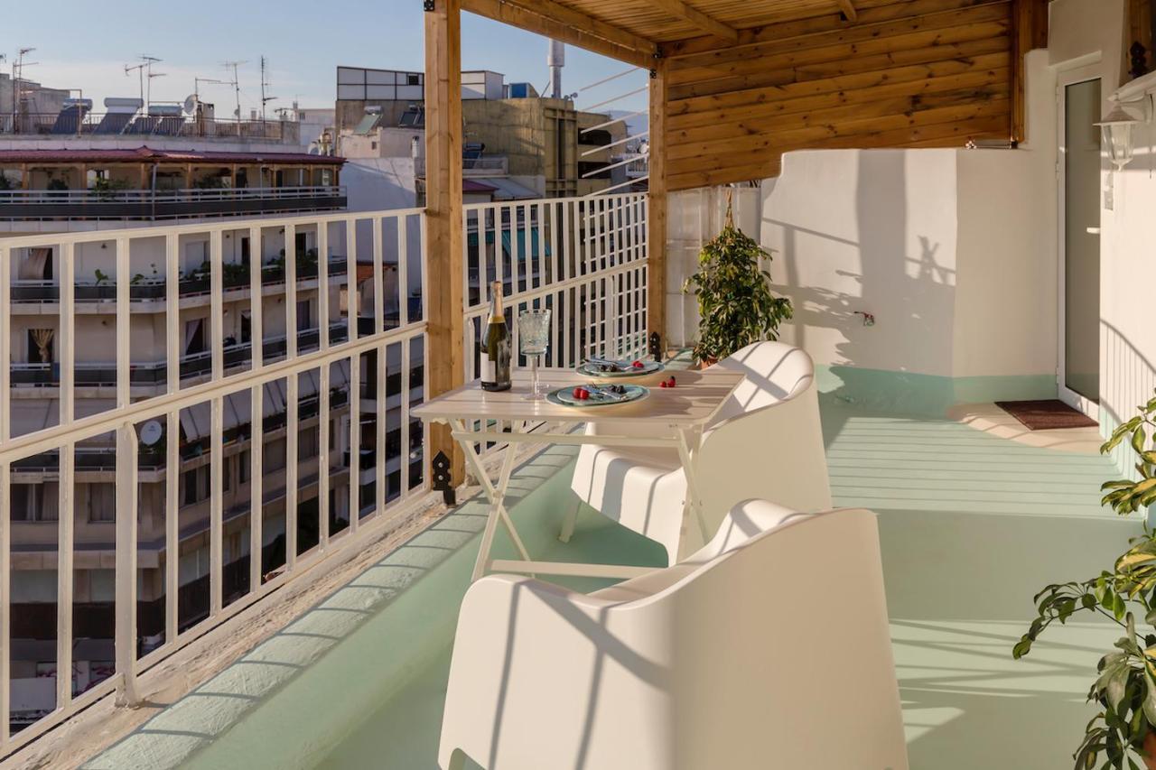 Blue And White Apartment Vipgreece Atenas Exterior foto